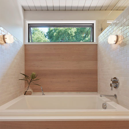 skylights and white painted panelling light bright home