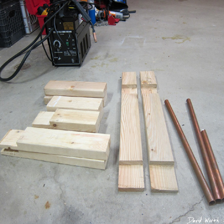 Make a pine welding machine cart