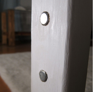 DIY west elm window headboard
