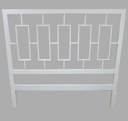 DIY west elm window lattice decorative headboard
