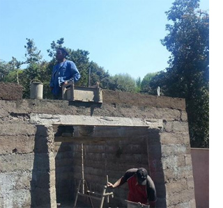 Building with shuttered concrete Kwikblox