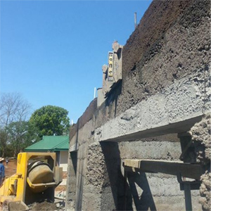 Building with shuttered concrete Kwikblox