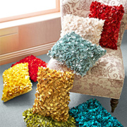 Decorative cushion with fabric or felt