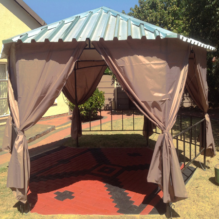 Gazebo with IBR sheet roof 