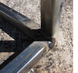 Make a wooden coffee table with steel frame base