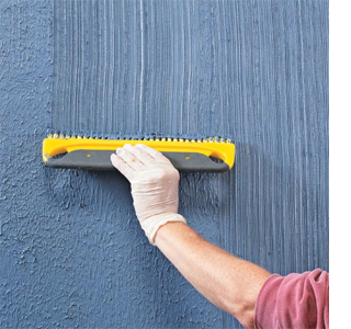 textured striped wall with plascon double velvet