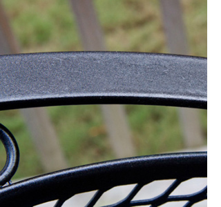 restore revamp steel garden furniture with dremel and rust oleum