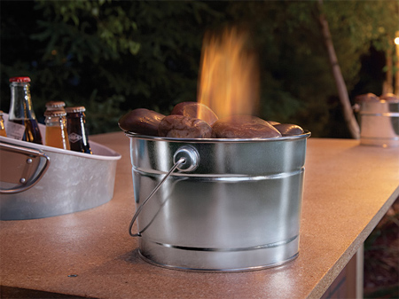 Dzine Craft Ideas Make A Tabletop Firepit, Steel Bucket Fire Pit