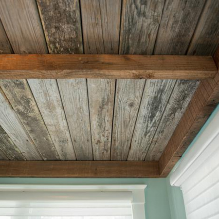 Install a reclaimed timber ceiling