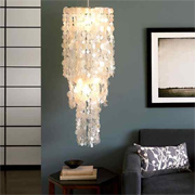 Make a capiz style chandelier 
