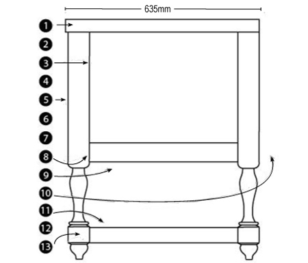 Make a vintage bathroom vanity 