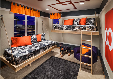 Practical designs for a boys bedroom 