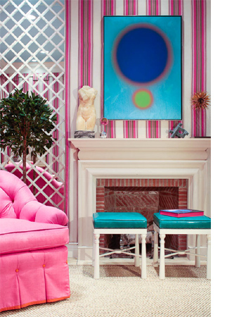 Colourful home interiors interior design pink green teal turquoise