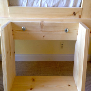 DIY loft bed playhouse or clubhouse 