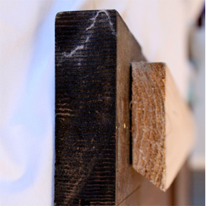 Make a headboard using a wooden door