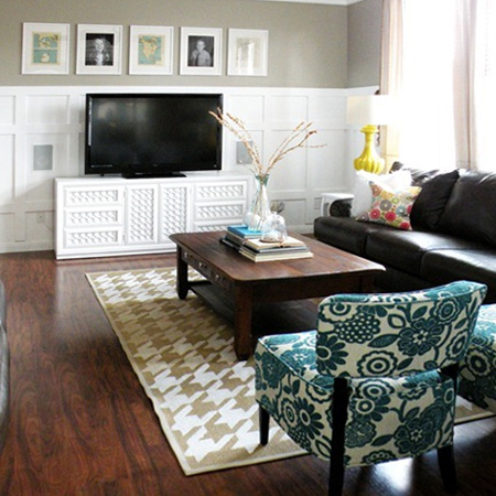 Decorative circular panels for furniture 