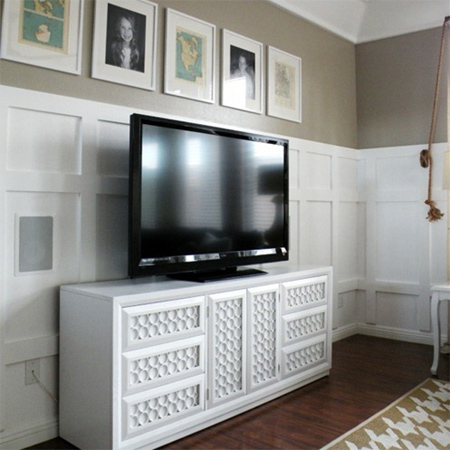 Decorative circular panels for furniture 