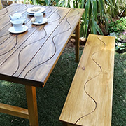 Groovy garden table 