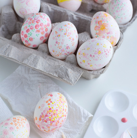 Easter crafts and ideas pastel painted easter eggs