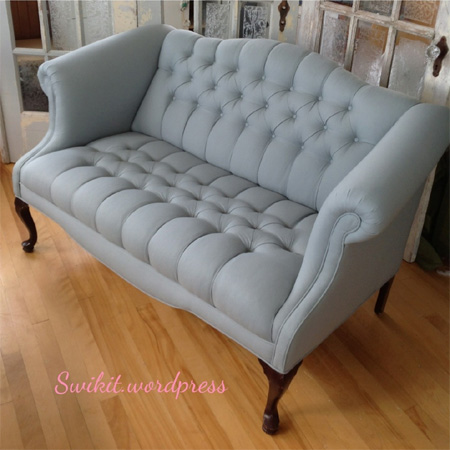 How to reupholster a love seat or sofa 