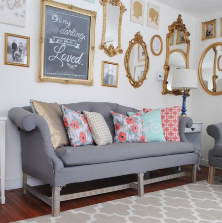 How to reupholster a love seat or sofa 
