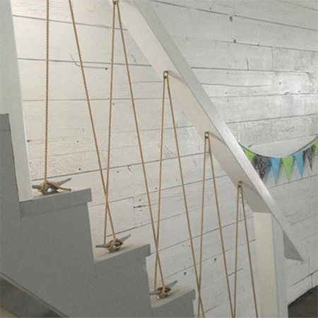 rope railing staircase balustrade