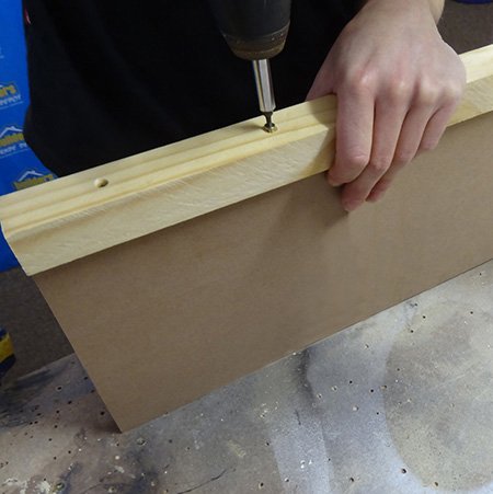 make the side panels for the pvc pipe storage rack