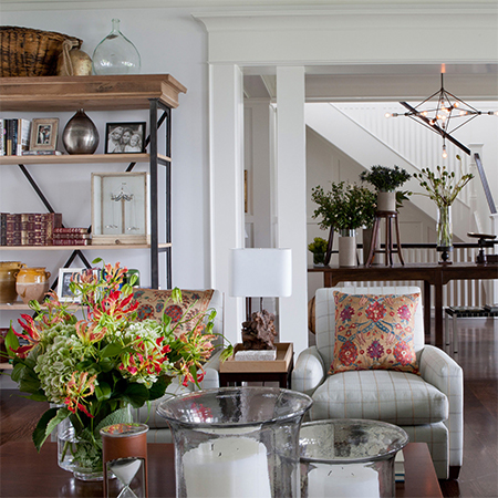 style shelves with personal items and decor accessories