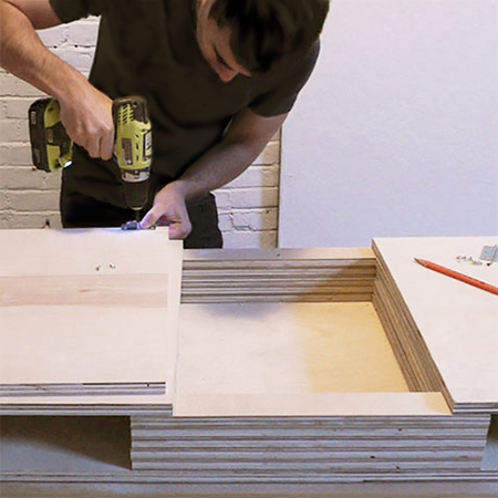 Multi-purpose flip-up desk