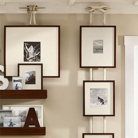 rope and cleat picture hangers