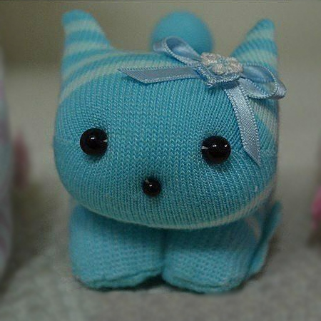 An old  knitted jersey and you can make cute stuffed toys