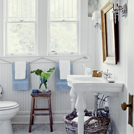 ideas rope towel rack rails nautical