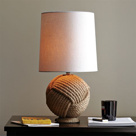 rope monkey knot lamp base
