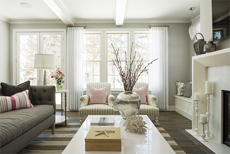 White, whether walls and trim or just a few accent pieces, dress any home with timeless elegance