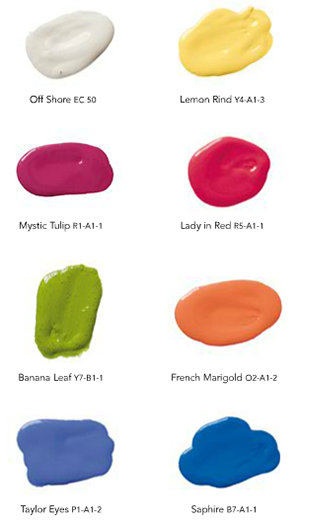 Plascon 2015 colour palette