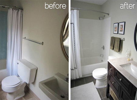 bathroom makeover renovate ideas before and after