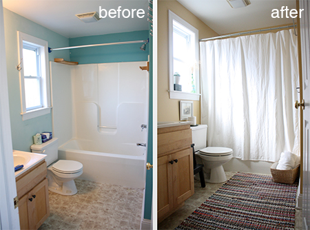 HOME DZINE Bathrooms  Decorate bathroom  in rental  home