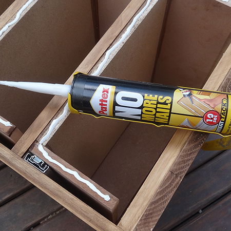 DIY 4-drawer cabinet with easy install drawer runners pattex no more nails