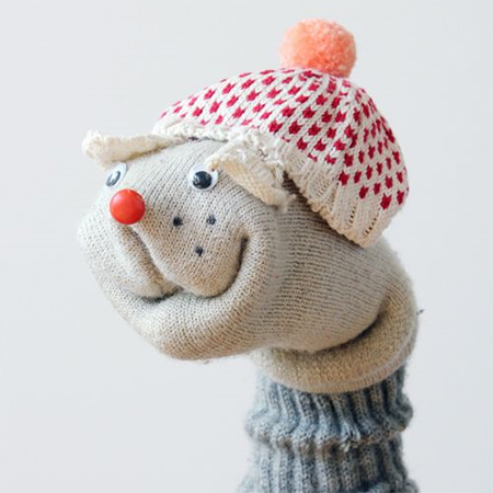 An old pair of thick woolly socks or sleeve from a knitted  cardigan and you can make cute stuffed toys