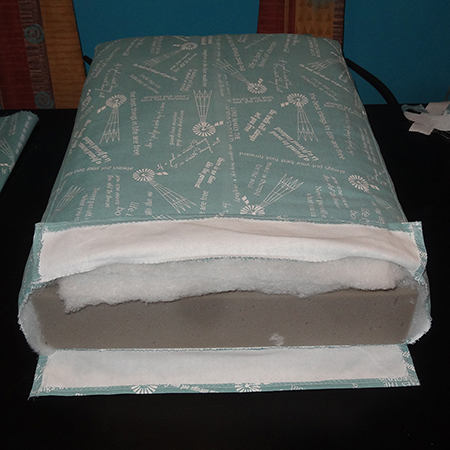 open flaps allow covers to be removed for washing
