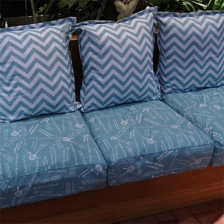 fabric sprayed with neverwet outdoor fabric spray