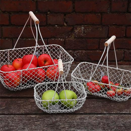 chicken wire fruit and vegetable basket