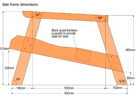 DIY adirondack garden chair