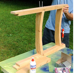 DIY adirondack garden chair