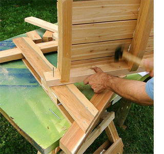 DIY adirondack garden chair
