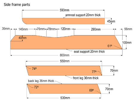 DIY adirondack garden chair