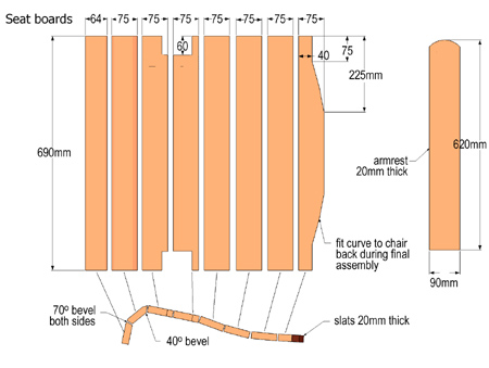 DIY adirondack garden chair