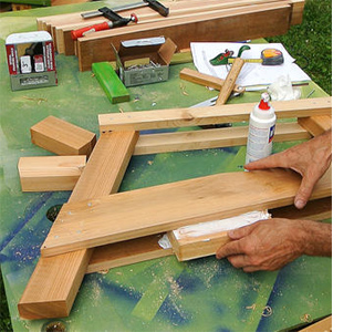 DIY adirondack garden chair