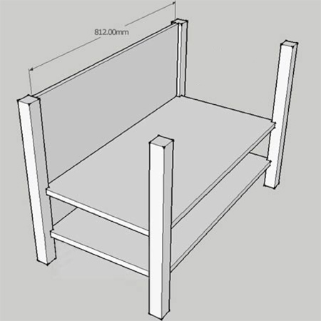 Storage chest or toybox for nursery or bedroom