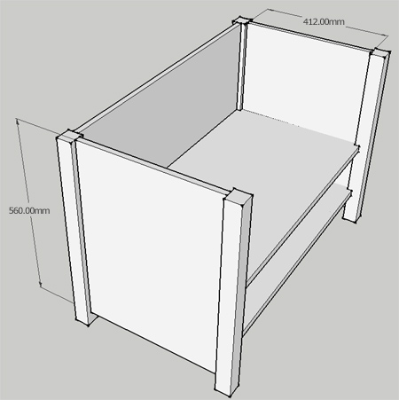 Storage chest or toybox for nursery or bedroom